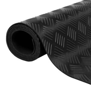 vidaXL Rubber Floor Mat Anti-Slip 2 x 1 m Checker Plate