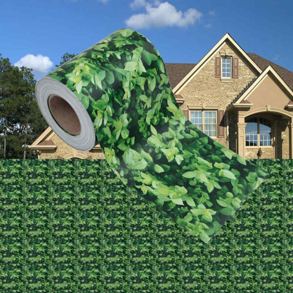 vidaXL Garden Privacy Screen PVC 35x0.19 m Green - Image 1
