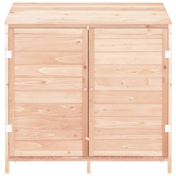 vidaXL Garden Shed 102x52x112 cm Solid Wood Fir - Image 3