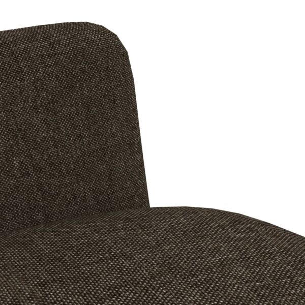 vidaXL Dining Chairs 2 pcs Brown Fabric - Image 6