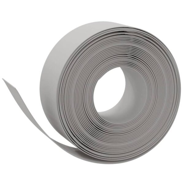 vidaXL Garden Edging Grey 10 m 20 cm Polyethylene - Image 2