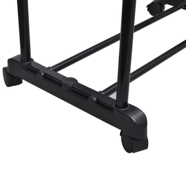 vidaXL Adjustable Clothes Rack with 2 Hanging Rails 2 pcs - Image 4