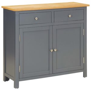 vidaXL Sideboard 90x33.5x83 cm Solid Oak Wood