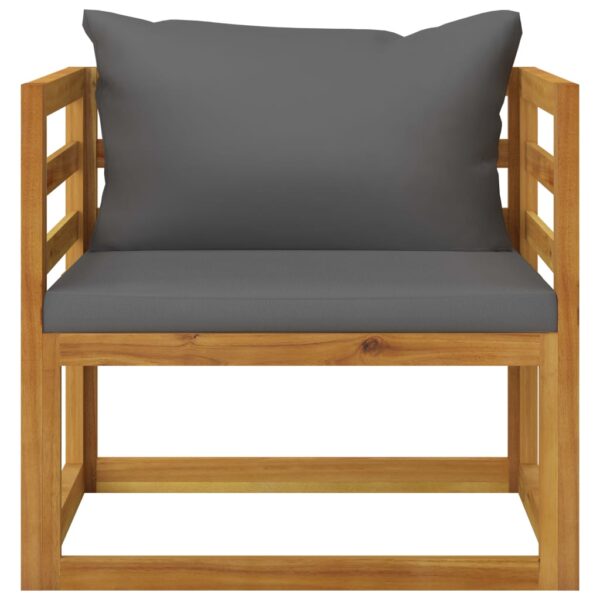 vidaXL 10 Piece Garden Lounge Set with Cushion Solid Acacia Wood - Image 11