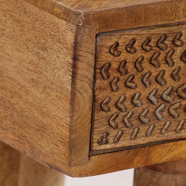 vidaXL Console Table Solid Mango Wood 102x30x79 cm - Image 6