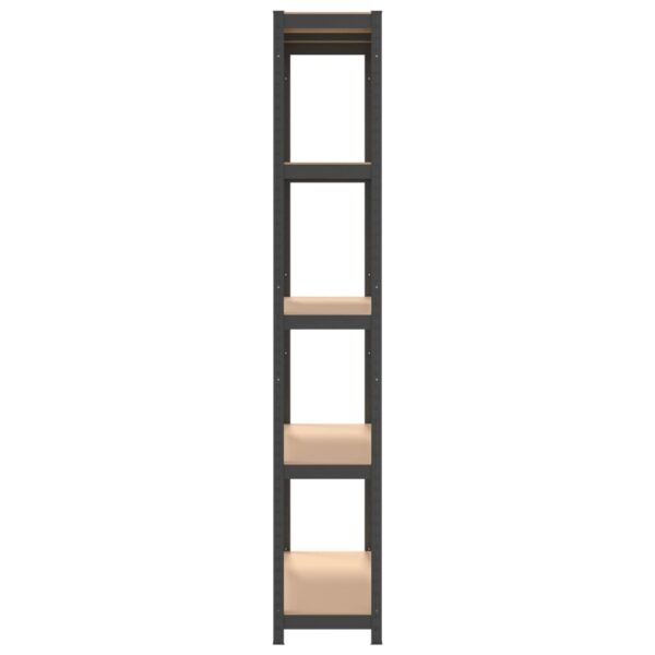 vidaXL 5-Layer Shelves 3 pcs Anthracite Steel and Engineered Wood - Image 6