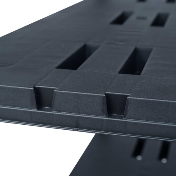 vidaXL Storage Shelf Racks 2 pcs Black 220 kg 90x40x138 cm Plastic - Image 7