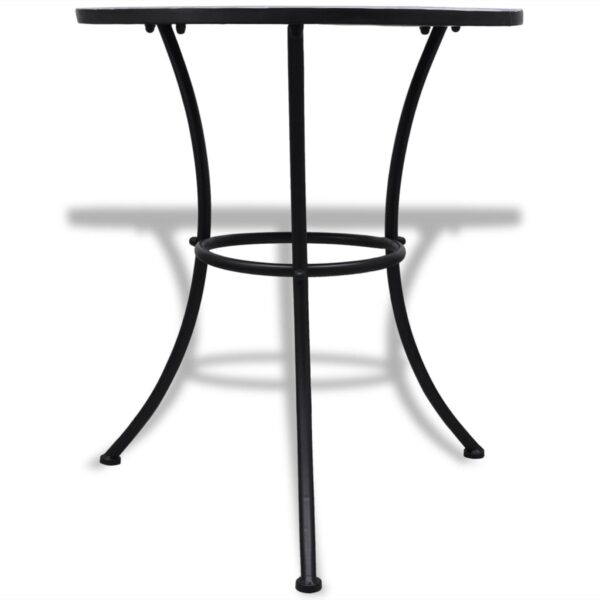 vidaXL 3 Piece Bistro Set Ceramic Tile Blue and White - Image 3