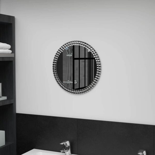 vidaXL Wall Mirror 40 cm Tempered Glass - Image 1