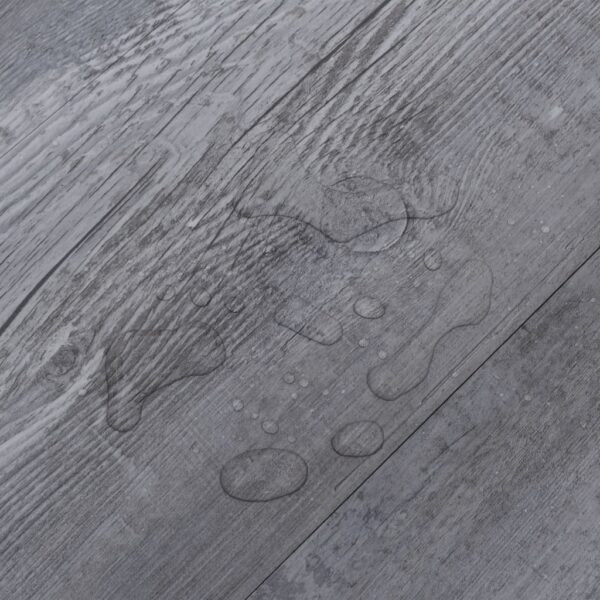 vidaXL PVC Flooring Planks 5.02 m² 2 mm Self-adhesive Matt Wood Grey - Image 6