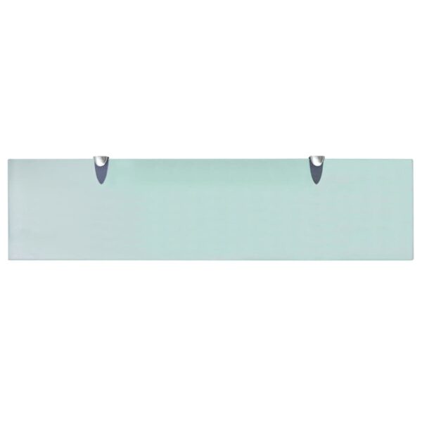 vidaXL Floating Shelves 2 pcs Glass 80x20 cm 8 mm - Image 4