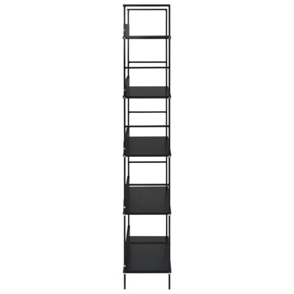 vidaXL 5-Layer Book Shelf Black 60x27.6x158.5 cm Engineered Wood - Image 5