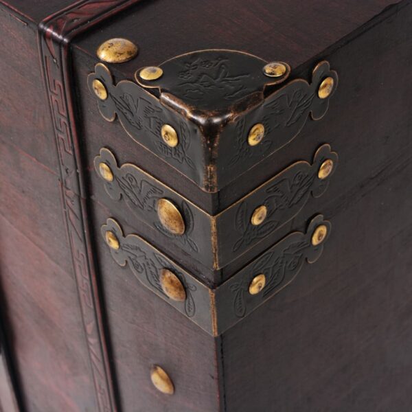 vidaXL Vintage Treasure Chest Wood 66x38x40 cm - Image 5