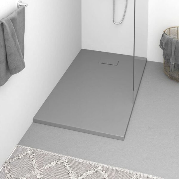 vidaXL Shower Base Tray SMC Grey 120x70 cm - Image 1