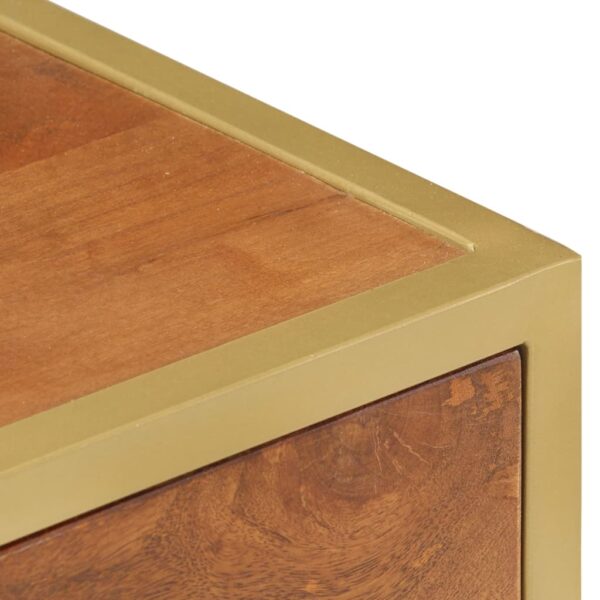 vidaXL Bedside Cabinet 40x35x50 cm Solid Mango Wood - Image 5