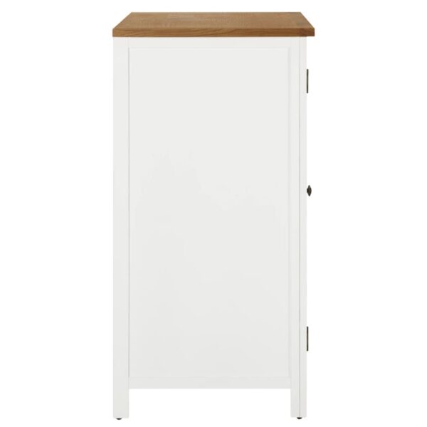vidaXL Wardrobe 76x52x105 cm Solid Oak Wood - Image 5