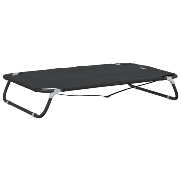 vidaXL Dog Bed Foldable Anthracite Oxford Fabric and Steel - Image 2