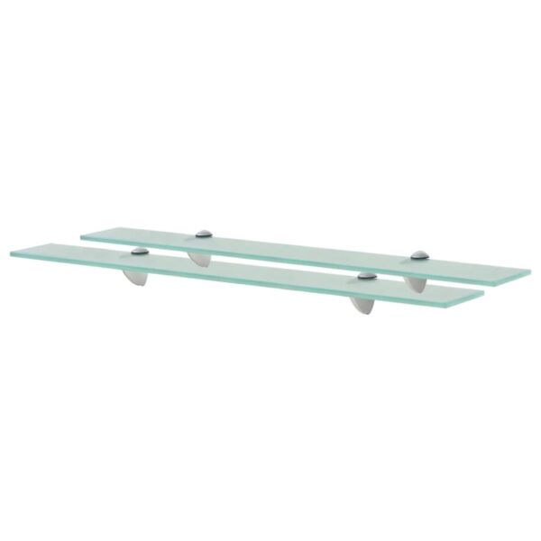 vidaXL Floating Shelves 2 pcs Glass 70x20 cm 8 mm - Image 1