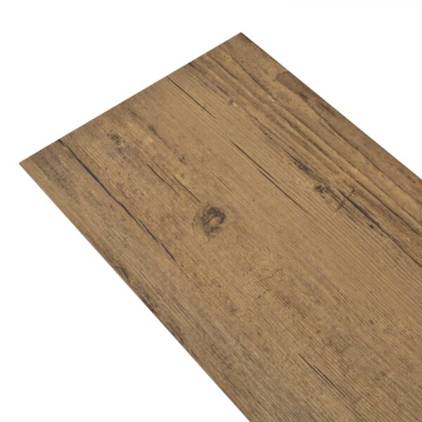 vidaXL Non Self-adhesive PVC Flooring Planks 5.26 m² 2 mm Walnut Brown - Image 2