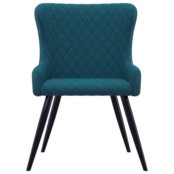 vidaXL Dining Chairs 2 pcs Blue Velvet - Image 3
