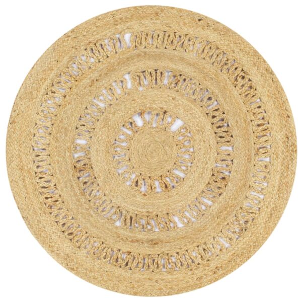 vidaXL Handmade Rug Braided Jute 90 cm - Image 1