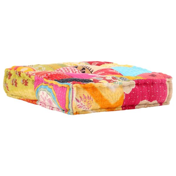vidaXL Modular Pouffe Patchwork Fabric - Image 6