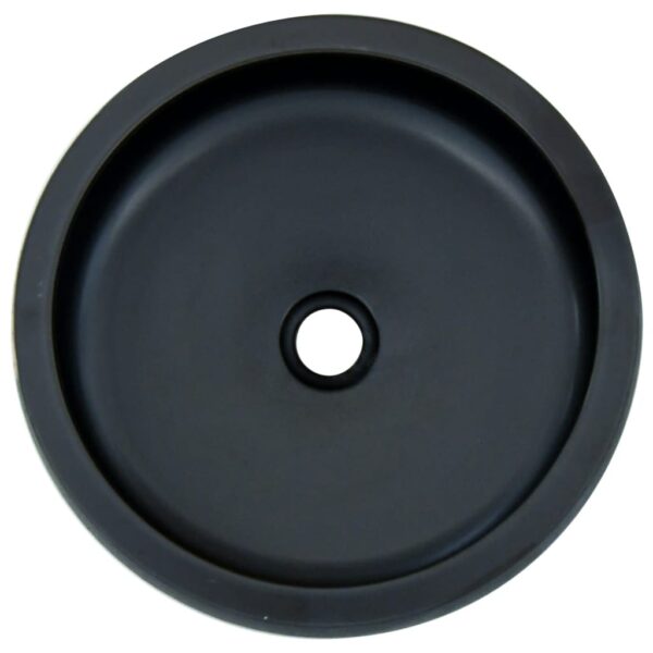 vidaXL Countertop Basin Black and Blue Round Φ41x14 cm Ceramic - Image 4