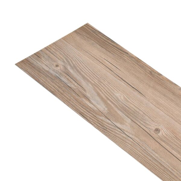 vidaXL Non Self-adhesive PVC Flooring Planks 5.26 m² 2 mm Oak Brown - Image 2