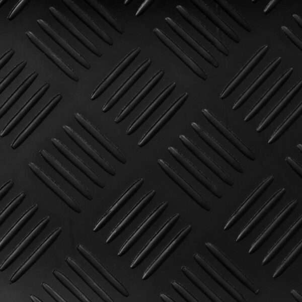 vidaXL Rubber Floor Mat Anti-Slip 2 x 1 m Checker Plate - Image 3