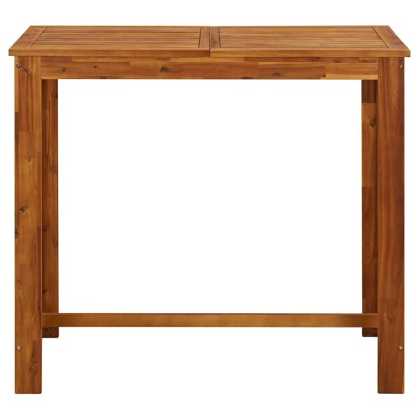 vidaXL Bar Table Solid Acacia Wood 120x60x105 cm - Image 4