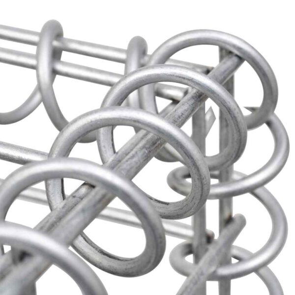 vidaXL Gabion Basket Galvanised Steel 100x50x50 cm - Image 7