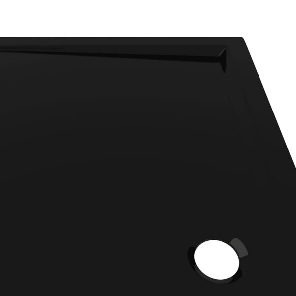 vidaXL Rectangular ABS Shower Base Tray Black 70x120 cm - Image 7
