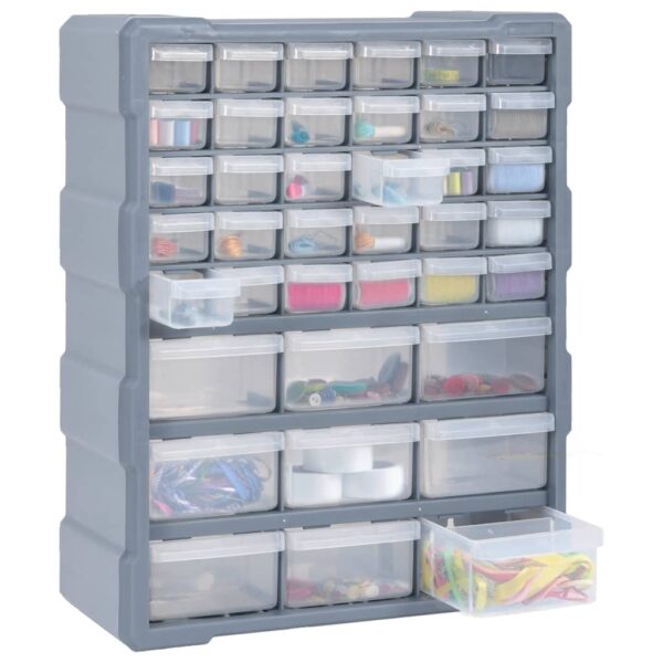 vidaXL Multi-drawer Organiser with 39 Drawers 38x16x47 cm - Image 7