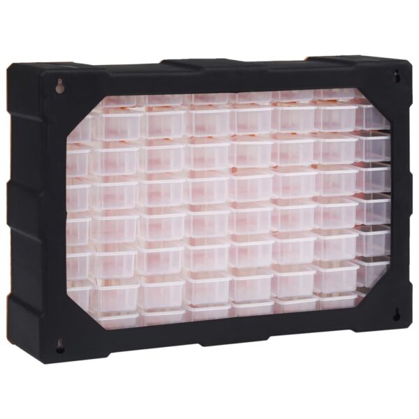 vidaXL Multi-drawer Organiser with 64 Drawers 52x16x37.5 cm - Image 4
