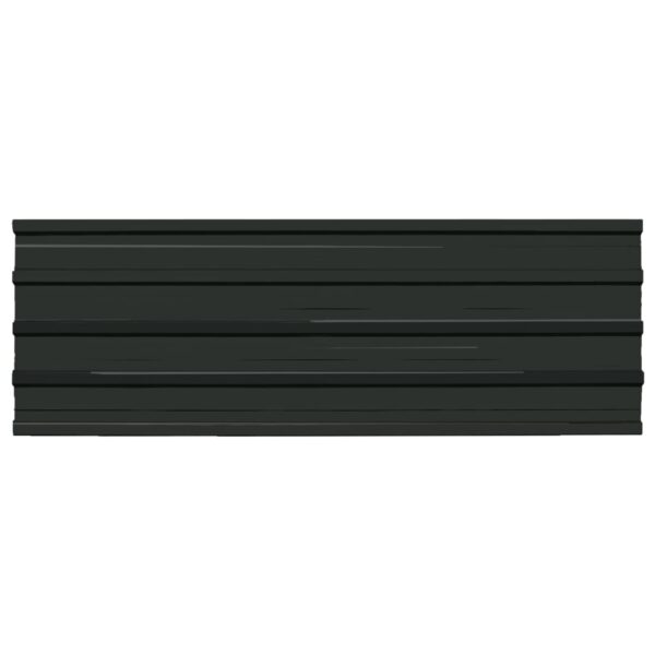 vidaXL Roof Panels 12 pcs Galvanised Steel Anthracite - Image 2