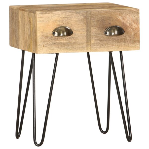 vidaXL Bedside Cabinet 40x30x50 cm Solid Mango Wood - Image 10