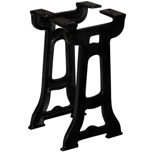 vidaXL Bench Legs 2 pcs Y-Frame Cast Iron - Image 1
