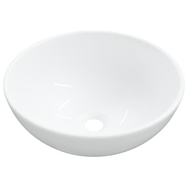 vidaXL Wash Basin White 28x28x10 cm Ceramic - Image 4