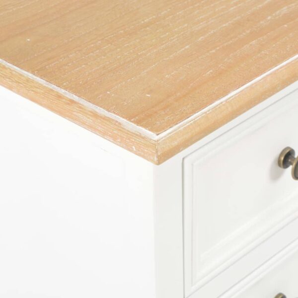 vidaXL Bedside Cabinet 2 pcs White 35x30x49 cm MDF - Image 7