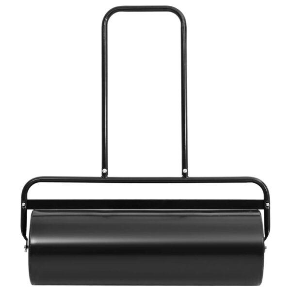 vidaXL Garden Lawn Roller Push Black 63 L Iron and Steel - Image 2
