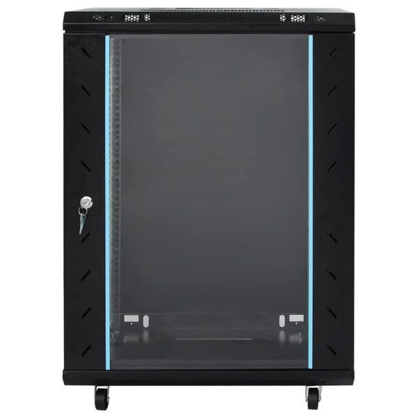 vidaXL 15U Network Cabinet with Swivel Feet 19" IP20 60x45x86 cm - Image 3
