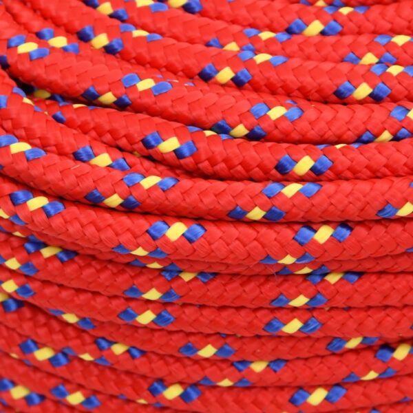 vidaXL Boat Rope Red 8 mm 50 m Polypropylene - Image 4