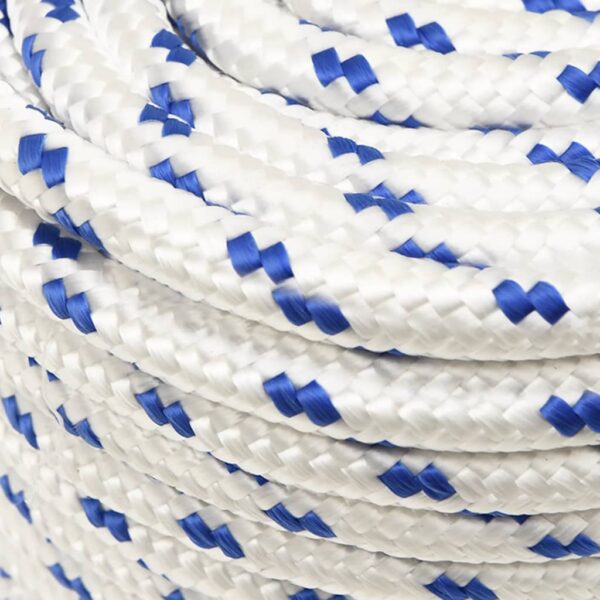 vidaXL Boat Rope White 12 mm 25 m Polypropylene - Image 4