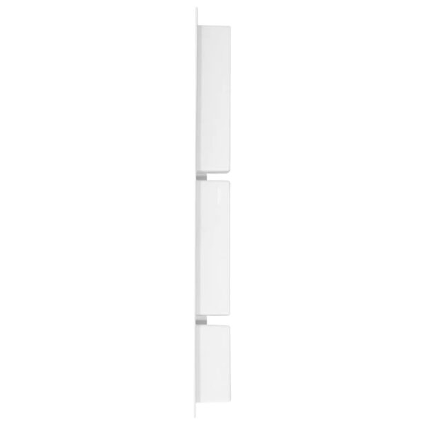 vidaXL Shower Niche with 3 Compartments High Gloss White 41x99x9 cm - Image 3