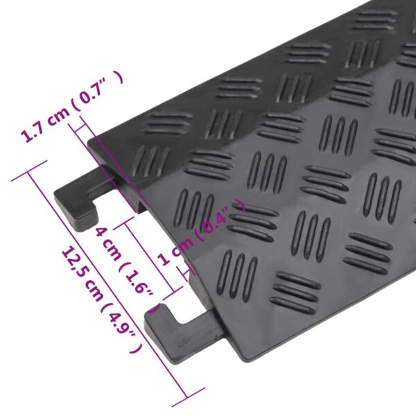 vidaXL Cable Protector Ramps 2 pcs 98.5 cm Black - Image 11