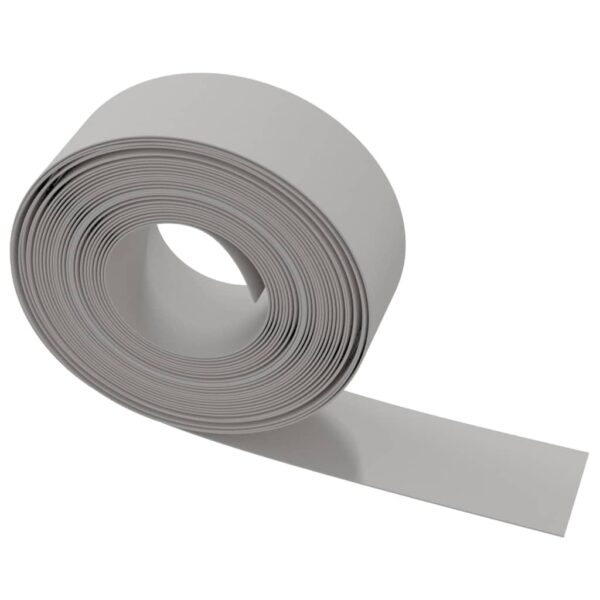 vidaXL Garden Edging Grey 10 m 20 cm Polyethylene - Image 4