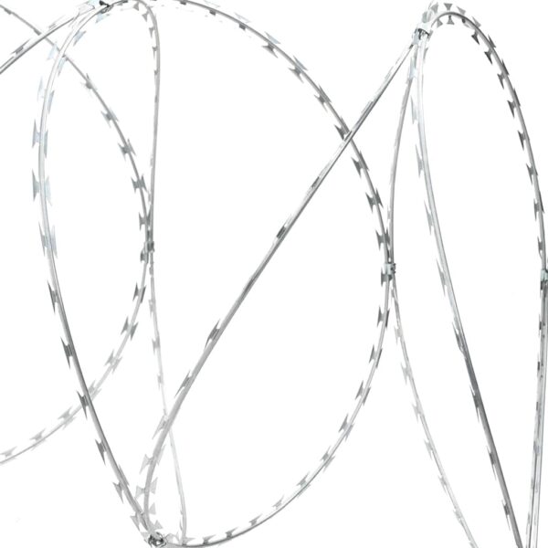 vidaXL Clipped Concertina Razor Wire Galvanised Steel 300 m - Image 4