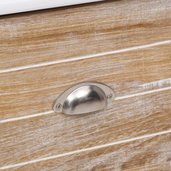 vidaXL Hall Bench 70x35x45 cm Paulownia Wood - Image 7