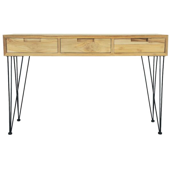 vidaXL Console Table 120x35x76 cm Solid Teak - Image 8