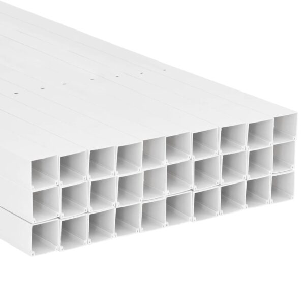 vidaXL Cable Trunking 60x40 mm 30 m PVC - Image 5